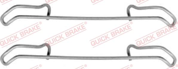 QUICK BRAKE 1091056 - Комплектуючі, колодки дискового гальма autozip.com.ua