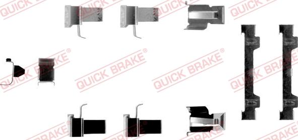 QUICK BRAKE 1091058 - Комплектуючі, колодки дискового гальма autozip.com.ua