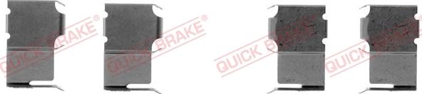 QUICK BRAKE 109-1063-1 - Комплектуючі, колодки дискового гальма autozip.com.ua