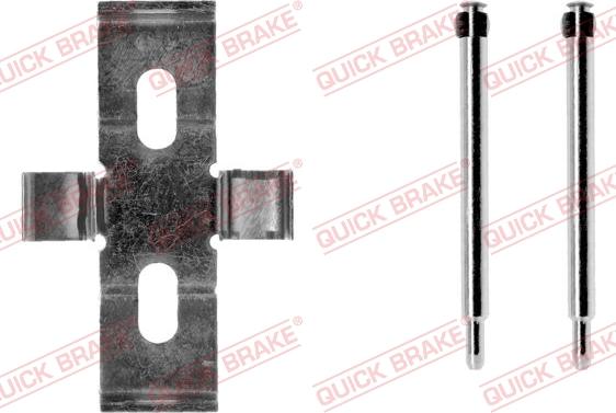 QUICK BRAKE 109-1009-1 - Комплектуючі, колодки дискового гальма autozip.com.ua