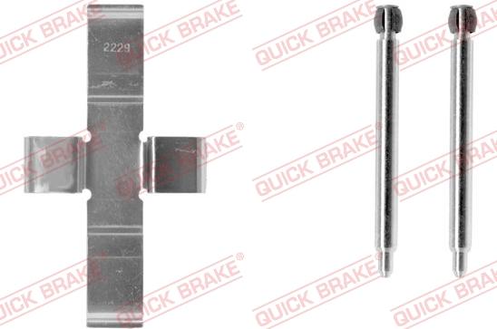 QUICK BRAKE 109-1004-1 - Комплектуючі, колодки дискового гальма autozip.com.ua
