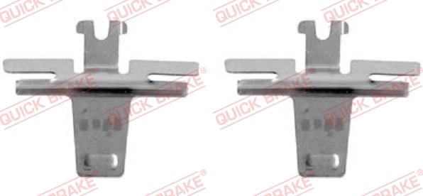 QUICK BRAKE 109-1018-1 - Комплектуючі, колодки дискового гальма autozip.com.ua