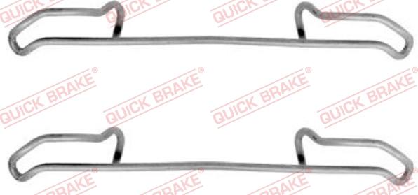 QUICK BRAKE 1091085 - Комплектуючі, колодки дискового гальма autozip.com.ua