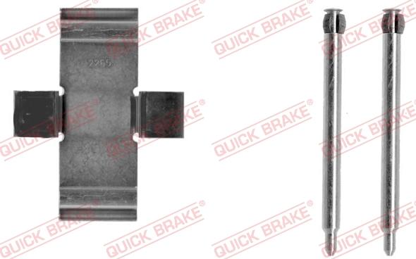 QUICK BRAKE 109-1039-1 - Комплектуючі, колодки дискового гальма autozip.com.ua