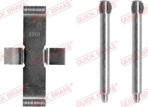 QUICK BRAKE 109-1037-1 - Комплектуючі, колодки дискового гальма autozip.com.ua