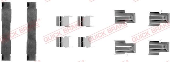 QUICK BRAKE 109-1071 - Комплектуючі, колодки дискового гальма autozip.com.ua