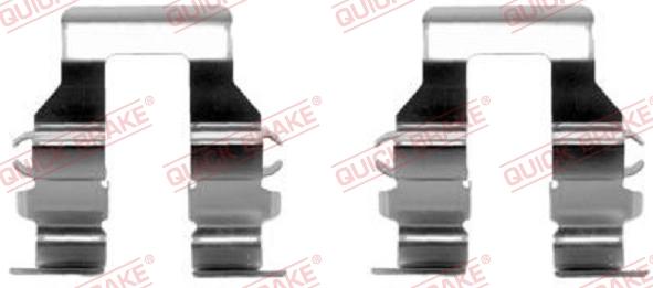 QUICK BRAKE 109-1199-1 - Комплектуючі, колодки дискового гальма autozip.com.ua