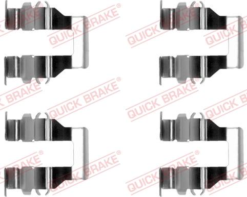 QUICK BRAKE 1091199 - Комплектуючі, колодки дискового гальма autozip.com.ua