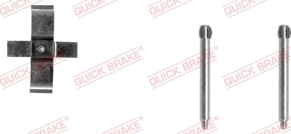 QUICK BRAKE 109-1195-1 - Комплектуючі, колодки дискового гальма autozip.com.ua