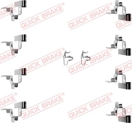 QUICK BRAKE 1091191 - Комплектуючі, колодки дискового гальма autozip.com.ua