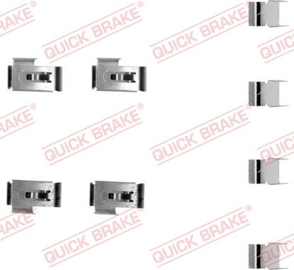 QUICK BRAKE 1091198 - Комплектуючі, колодки дискового гальма autozip.com.ua