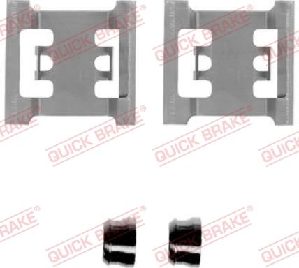 QUICK BRAKE 1091145 - Комплектуючі, колодки дискового гальма autozip.com.ua