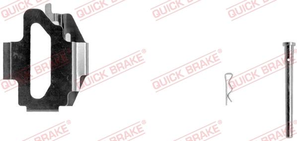 QUICK BRAKE 109-1141-1L - Комплектуючі, колодки дискового гальма autozip.com.ua