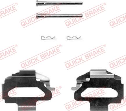 QUICK BRAKE 1091141 - Комплектуючі, колодки дискового гальма autozip.com.ua