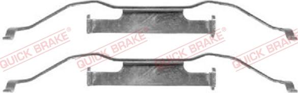 QUICK BRAKE 1091148 - Комплектуючі, колодки дискового гальма autozip.com.ua