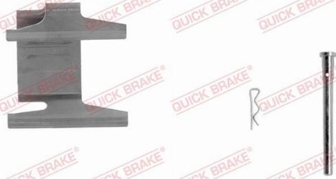 QUICK BRAKE 109-1142-1L - Комплектуючі, колодки дискового гальма autozip.com.ua
