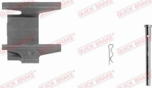 QUICK BRAKE 109-1142-1R - Комплектуючі, колодки дискового гальма autozip.com.ua