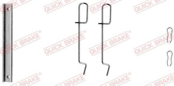 QUICK BRAKE 109-1151-1 - Комплектуючі, колодки дискового гальма autozip.com.ua