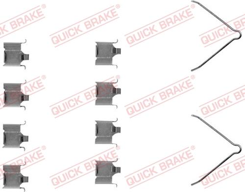 QUICK BRAKE 1091166 - Комплектуючі, колодки дискового гальма autozip.com.ua