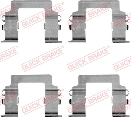QUICK BRAKE 1091161 - Комплектуючі, колодки дискового гальма autozip.com.ua