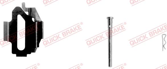 QUICK BRAKE 109-1168-1L - Комплектуючі, колодки дискового гальма autozip.com.ua