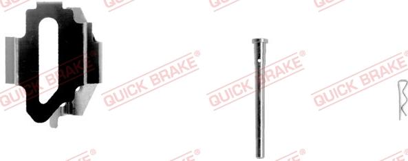 QUICK BRAKE 109-1168-1R - Комплектуючі, колодки дискового гальма autozip.com.ua