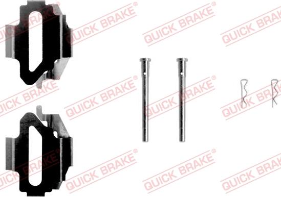 QUICK BRAKE 1091168 - Комплектуючі, колодки дискового гальма autozip.com.ua