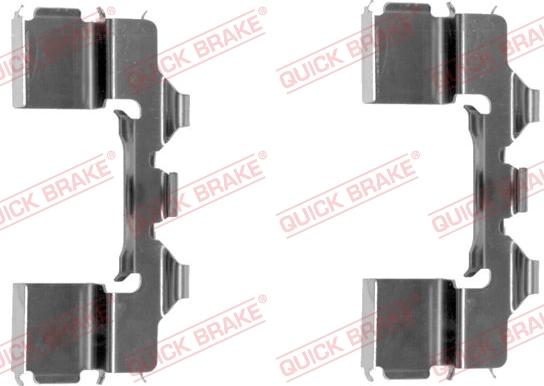 QUICK BRAKE 109-1104-1 - Комплектуючі, колодки дискового гальма autozip.com.ua