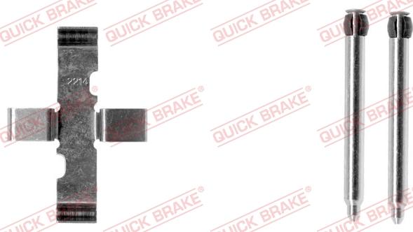 QUICK BRAKE 109-1101-1 - Комплектуючі, колодки дискового гальма autozip.com.ua