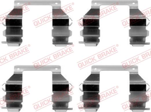 QUICK BRAKE 1091103 - Комплектуючі, колодки дискового гальма autozip.com.ua