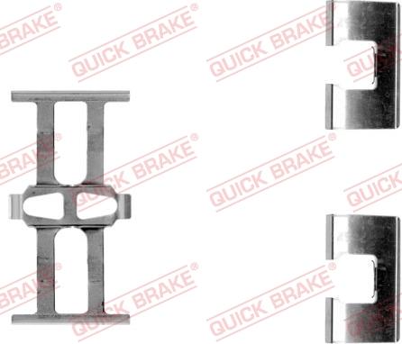 QUICK BRAKE 109-1118-1 - Комплектуючі, колодки дискового гальма autozip.com.ua