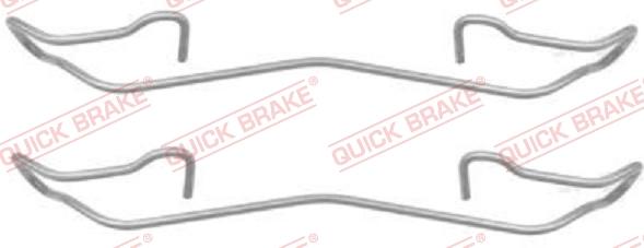 QUICK BRAKE 1091187 - Комплектуючі, колодки дискового гальма autozip.com.ua