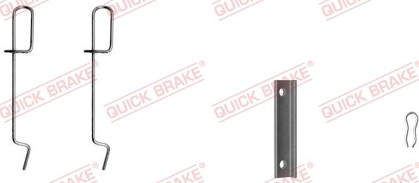 QUICK BRAKE 109-1125-1 - Комплектуючі, колодки дискового гальма autozip.com.ua