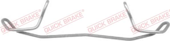 QUICK BRAKE 109-1123-1 - Комплектуючі, колодки дискового гальма autozip.com.ua