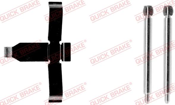 QUICK BRAKE 109-1127-1 - Комплектуючі, колодки дискового гальма autozip.com.ua