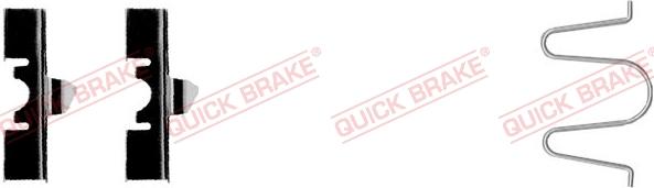 QUICK BRAKE 109-1170-1 - Комплектуючі, колодки дискового гальма autozip.com.ua