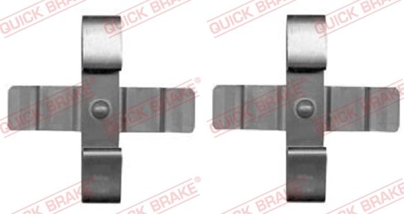 QUICK BRAKE 109-1899-1 - Комплектуючі, колодки дискового гальма autozip.com.ua