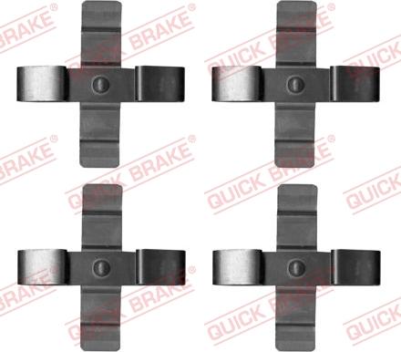 QUICK BRAKE 1091899 - Комплектуючі, колодки дискового гальма autozip.com.ua