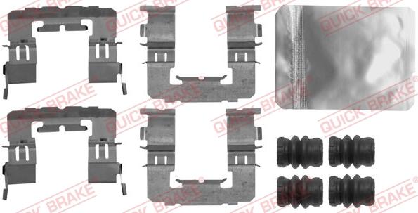 QUICK BRAKE 1091891 - Комплектуючі, колодки дискового гальма autozip.com.ua