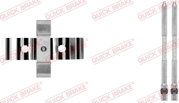 QUICK BRAKE 109-1848-1 - Комплектуючі, колодки дискового гальма autozip.com.ua