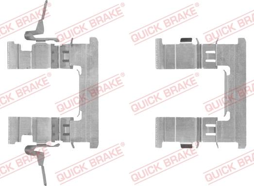 QUICK BRAKE 109-1842R-1 - Комплектуючі, колодки дискового гальма autozip.com.ua