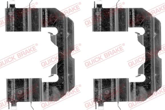 QUICK BRAKE 109-1859R-1 - Комплектуючі, колодки дискового гальма autozip.com.ua