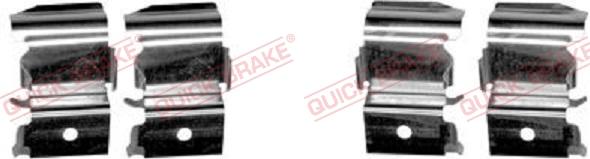 QUICK BRAKE 109-1855R-1 - Комплектуючі, колодки дискового гальма autozip.com.ua