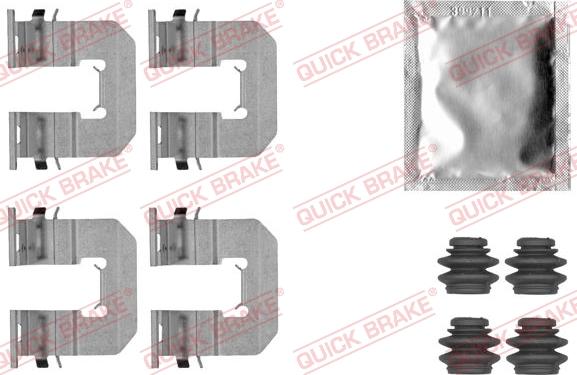 QUICK BRAKE 1091856 - Комплектуючі, колодки дискового гальма autozip.com.ua