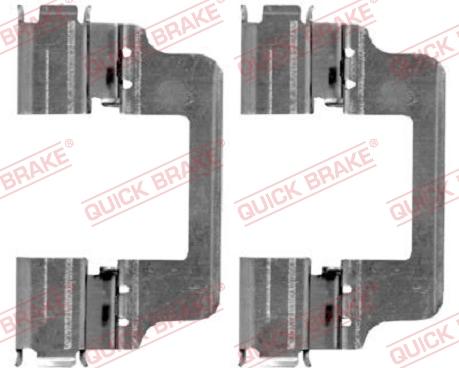 QUICK BRAKE 109-1867R-1 - Комплектуючі, колодки дискового гальма autozip.com.ua