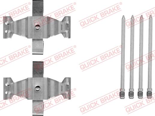 QUICK BRAKE 1091804 - Комплектуючі, колодки дискового гальма autozip.com.ua