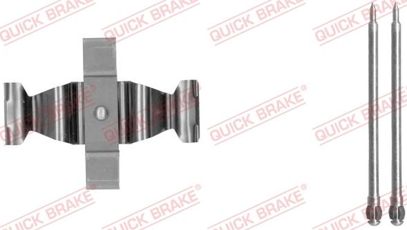 QUICK BRAKE 109-1803-1 - Комплектуючі, колодки дискового гальма autozip.com.ua