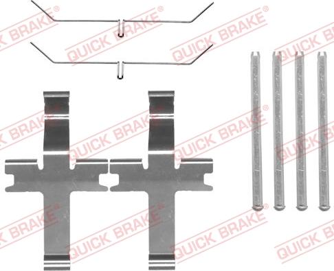 QUICK BRAKE 1091819 - Комплектуючі, колодки дискового гальма autozip.com.ua