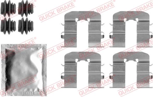 QUICK BRAKE 1091814 - Комплектуючі, колодки дискового гальма autozip.com.ua