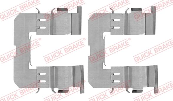 QUICK BRAKE 109-1816-1 - Комплектуючі, колодки дискового гальма autozip.com.ua